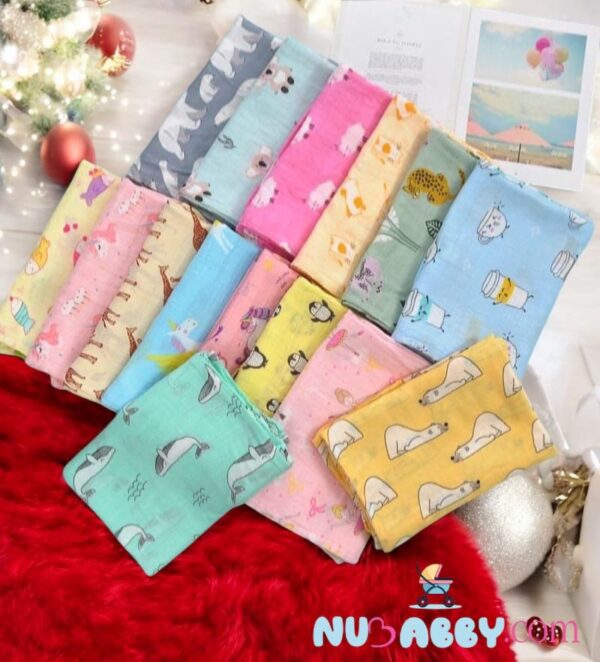 MUSLIN COTTON BABY SWADDLE