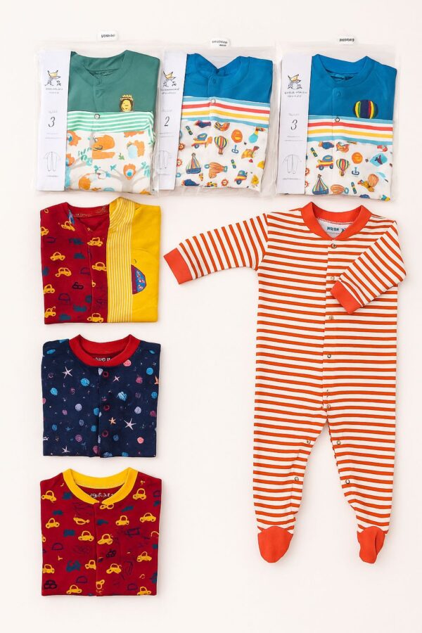 baby rompers full  sleepsuit 3pcs pack